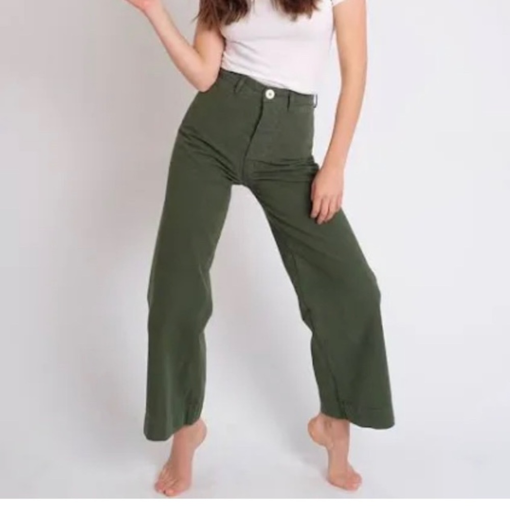 Jesse Kamm Olive Sailor Pants